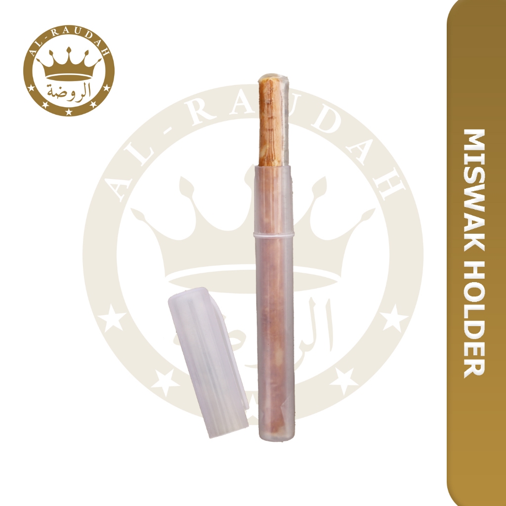 Miswak/Wood Sugi Pen AL-RAUDAH [Miswak + ที่วาง]