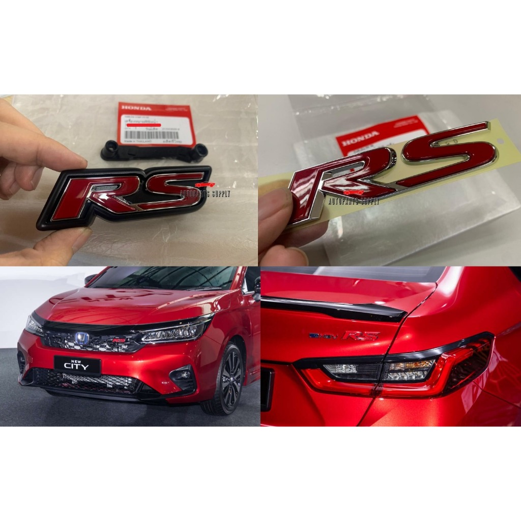 HONDA CITY RS FACELIFT GN2 GN3 2023 2024 ด้านหน้า RS LOGO EMBLEM REAR BONNET RS LOGO EMBLEM