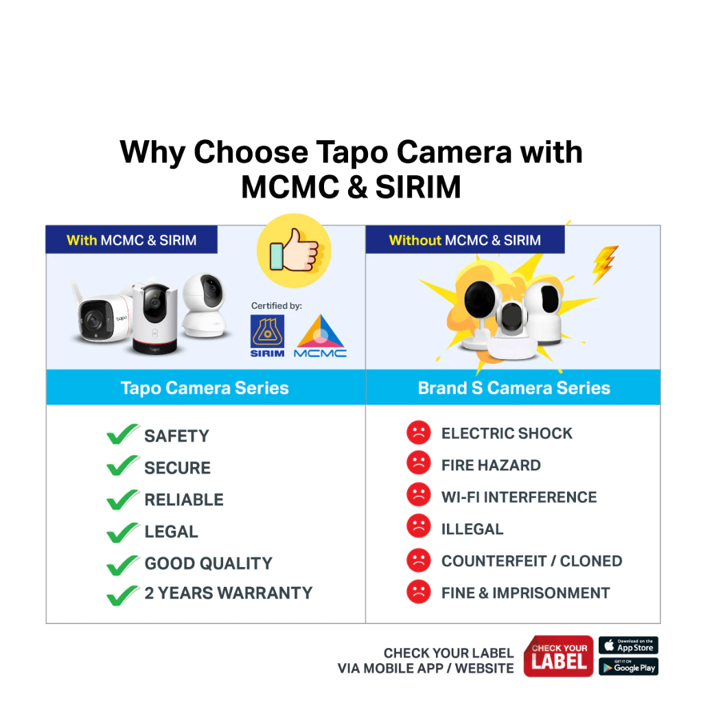 TP-Link Tapo TC71 3MP 2K Indoor Pan/Tilt WiFi CCTV thumbnail 5