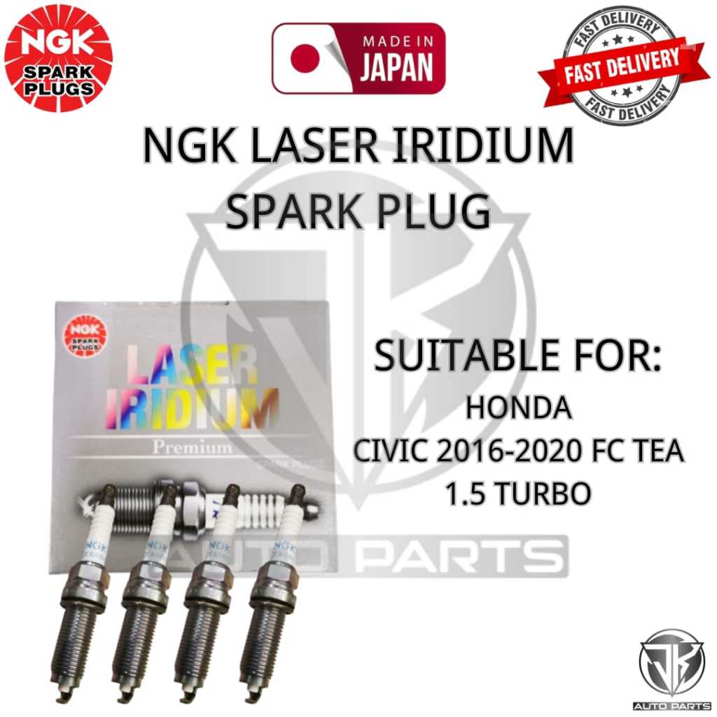 NGK LASER IRIDIUM SPARK PLUG HONDA CIVIC 2016-2020 FC TEA 1.5 TURBO (ILZKAR8H8S)