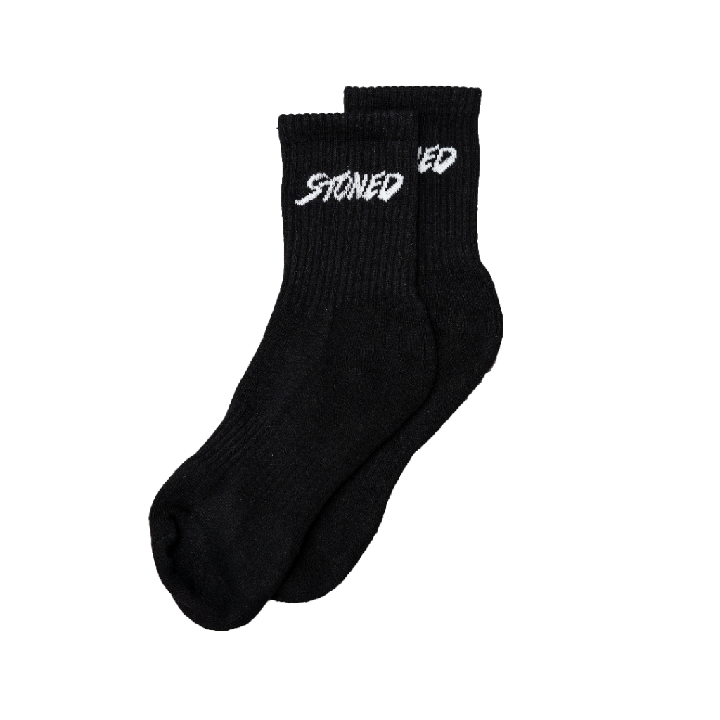 Stoned : Genetic Socks สีดําสีขาว