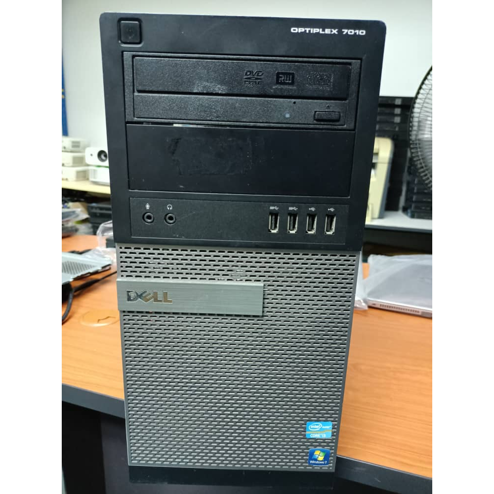 ปลอกเดสก์ท็อป Dell OptiPlex 7010 พร้อมแหล่งจ่ายไฟ