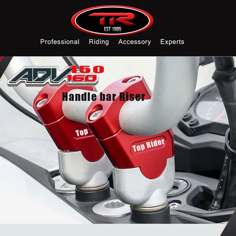 แฮนด์ Riser สําหรับ Honda ADV150 160 Peninggi จับบาร์ 28mmTambah Tinggi Clamp Mount อุปกรณ์เสริม