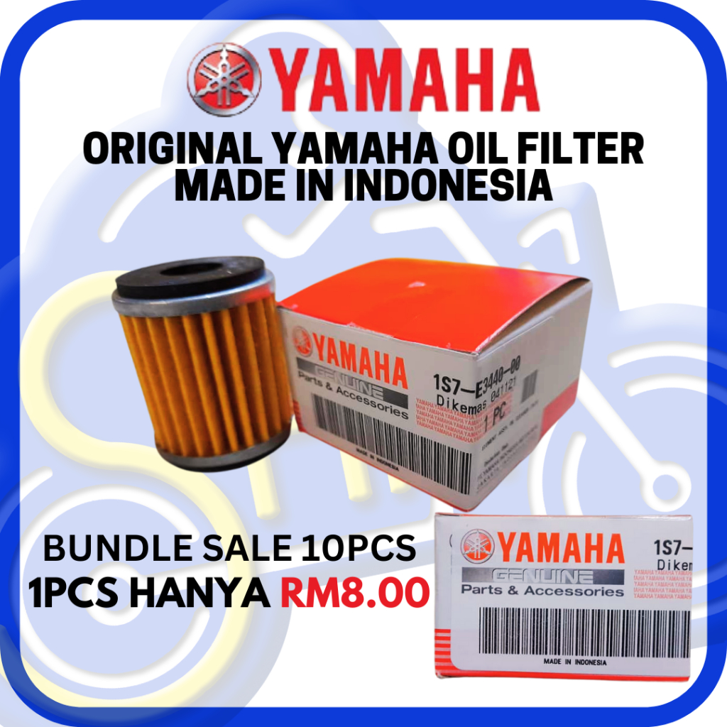 YAMAHA QR CODE กรองน้ํามันเครื่อง YAMAHA MOTORCYCLE LC135 135LC LAGENDA SRL L115 FZ150 Y15 Y15ZR