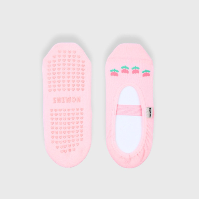 ถุงเท้าจับเบาะสําหรับพิลาทิส Yoga Barre - SHEWON Dreamy Tulip Pilates Grippy Pilates Grip Socks / ถุ