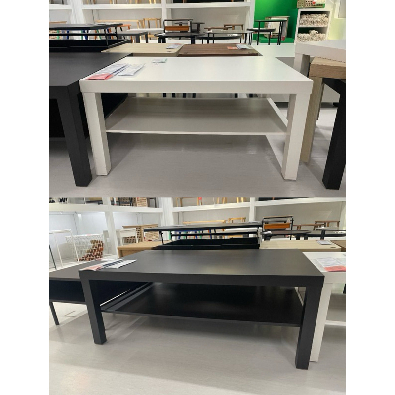 ดีไซน์สวีเดน L:ack Office tanle โต๊ะกาแฟบ้าน สีขาว 90x55 ซม. ขาดกาแฟ