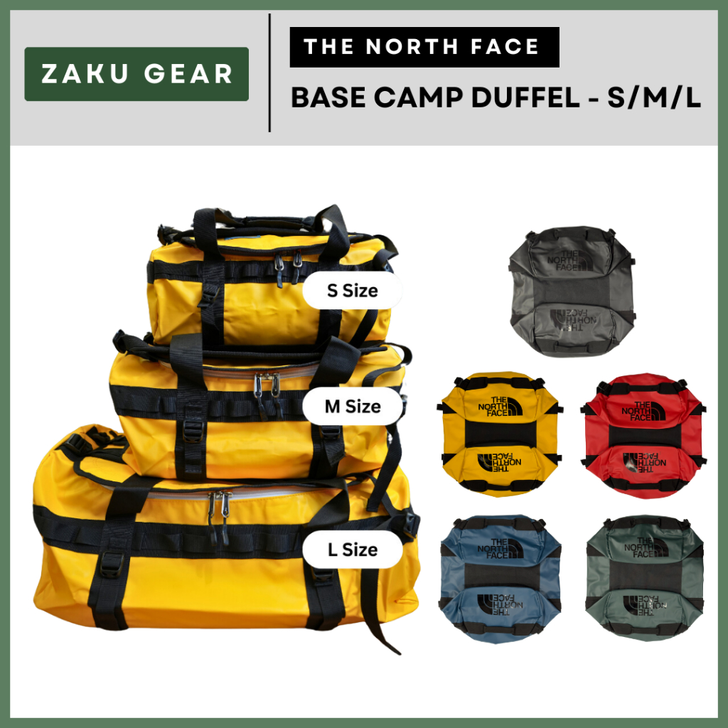 [The North Face] Base Camp Duffel - Size S/M/L (31/50/71 Litre) กระเป๋าเป้สะพายหลัง Duffel Bag - สําหรับเดินทางกลางแจ้ง - กันน้ํา