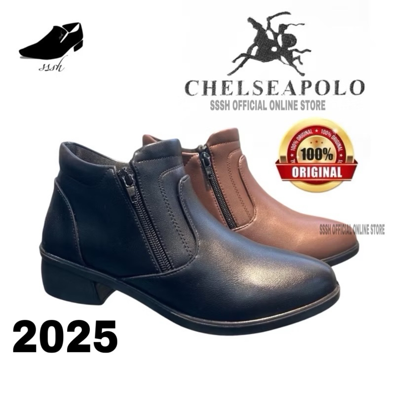 Chelsea polo kasut perempuan sarung/zip/tumit/ringan/lembut/fsyen/kasual/women shoes/boots/fashion/c