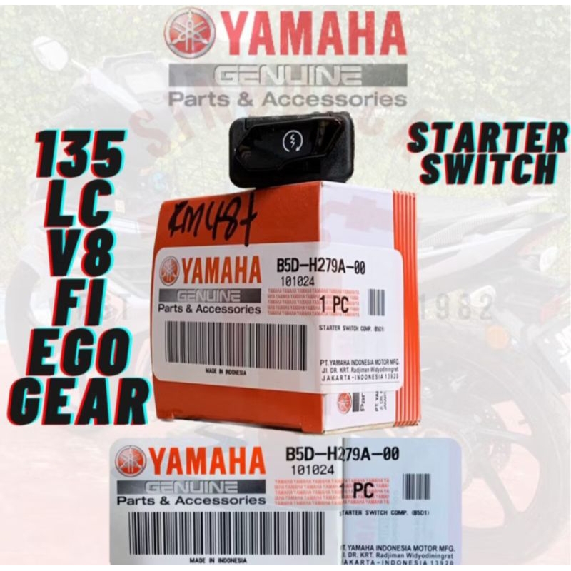 LC135 Fi V8 EGO GEAR HANDLE SWITCH ปุ่ม STARTER ปุ่มสวิตช์ B5D-H279A-00