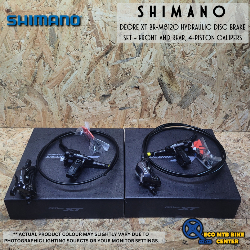 ชุดดิสก์เบรกไฮดรอลิก Shimano Deore XT BR-M8120 – หน้าและหลัง คาลิปเปอร์ 4 ลูกสูบ,(BR-M8120) + (BL-M8
