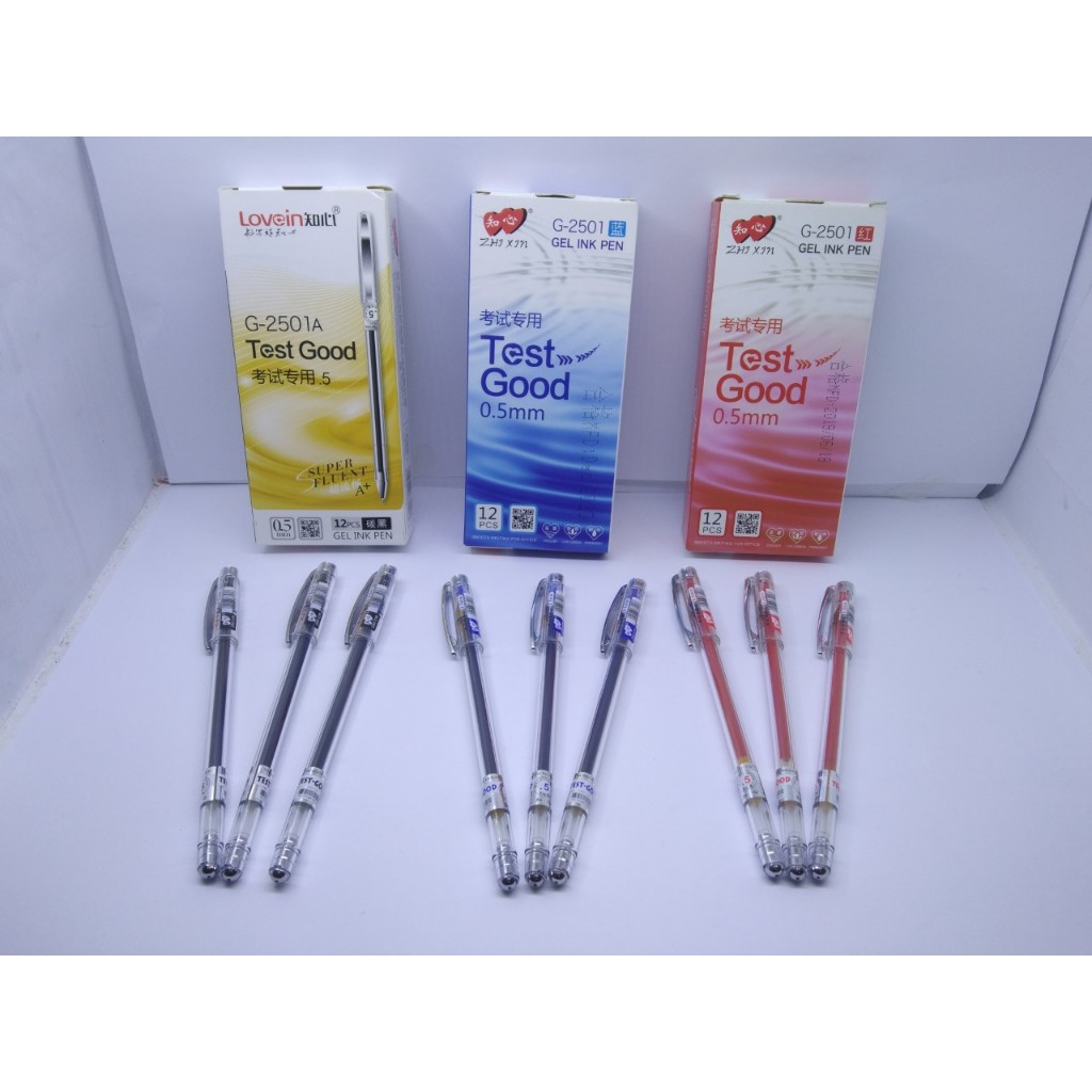 Zhi Xin G-2501- ปากกาหมึกเจลสีดํา - ปากกาหมึกเจลสีน้ําเงิน Tost Good 0.5mm