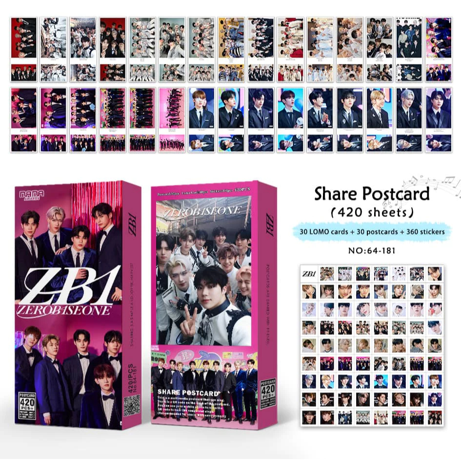 [SET] ชุดที่คั่นหนังสือ ZEROBASE ONE Kpop ZEROBASE1bookmark. ชุดสติ๊กเกอร์ ZEROBASEONE ZB1