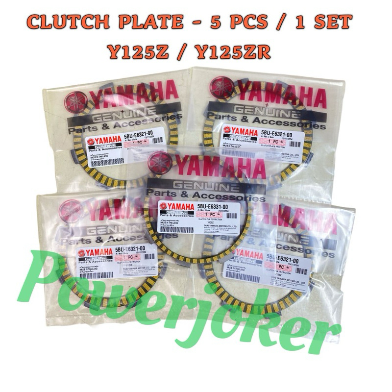 Y125Z Y125ZR 125Z 125ZR EX5 DREAM WAVE100 ( 5 ชิ้น / 1 ชุด ) CLUTCH PLATE KLAC DISC PAD Y125 Y 125 Z