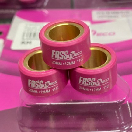 RACING ROLLER FASSTEK ECO NVX XMAX VARIO 150 RT3 ELEGAN250 FORZA250 9G INGGA 22G (1SET = 3BIJI)