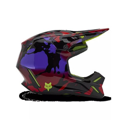 FOX Racing V3 Throttle Helmet Motorcycle Motorbike