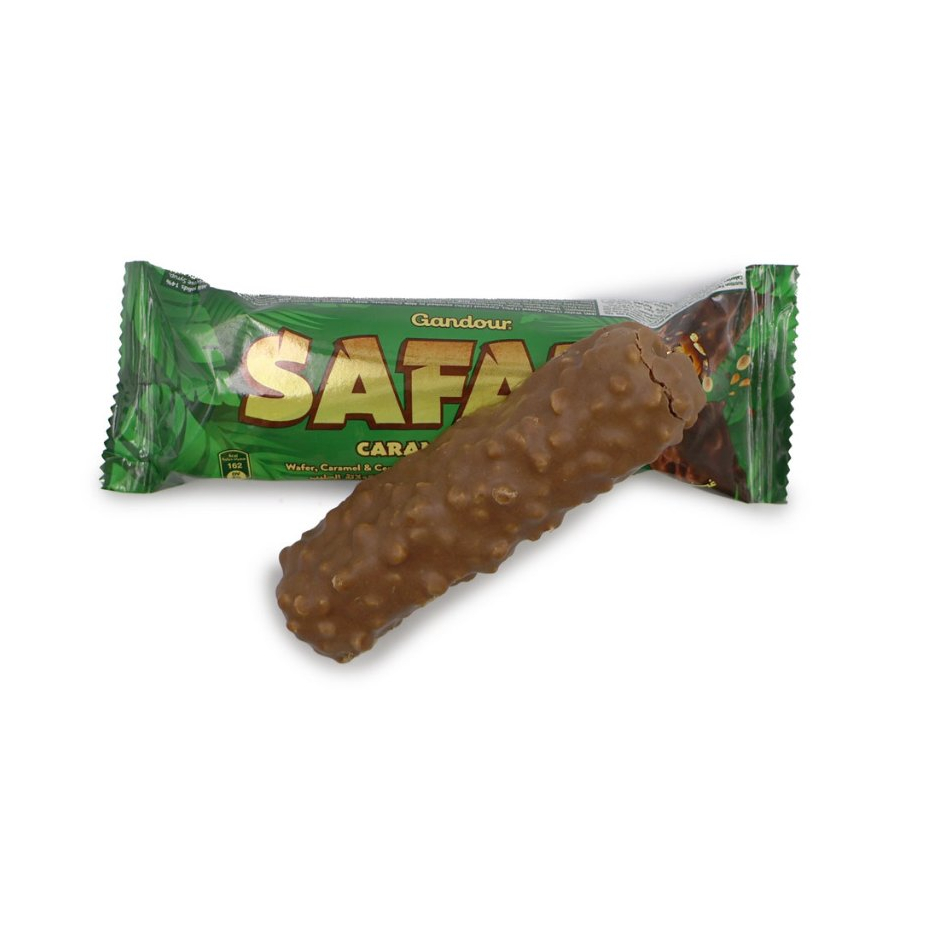 SAFARI CARAMEL CRUNCH, WAFER CARAMEL & CEREAL COVERED WITH MILK CHOCOLATE { 3PCS, 6PCS, PACK 12PCS }