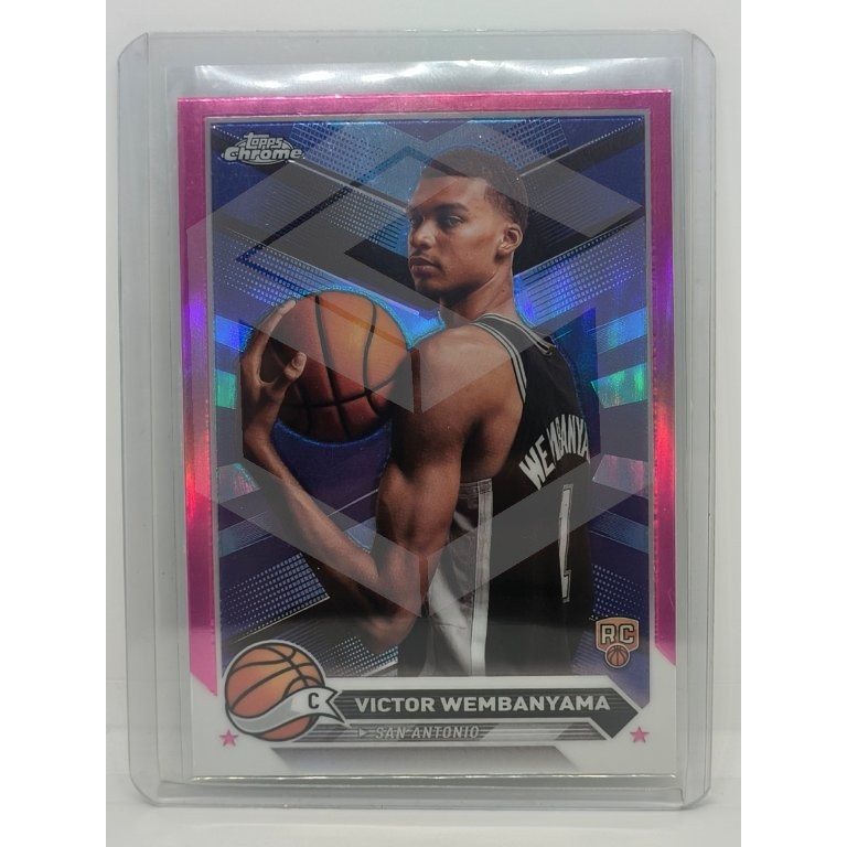 2023-24 TOPPS CHROME [WEMBY/VICTOR WEMBANYAMA] RC/ROOKIE CARD PINK REFRACTOR