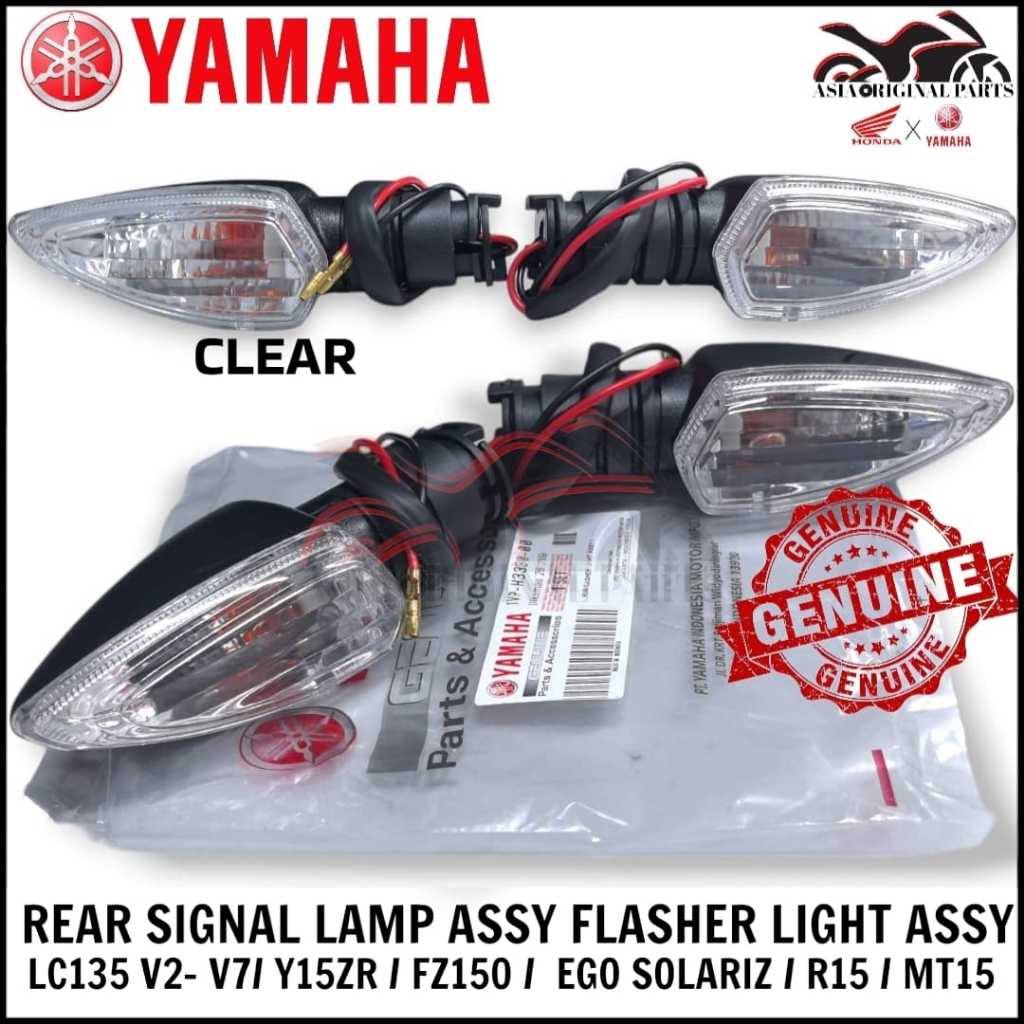 YAMAHA LC135 V2-V7 Y15ZR FZ150 SOLARIZ R15 REAR SIGNAL LAMP ASSY CLEAR FLASHER LIGHT 1VP-H33080-00