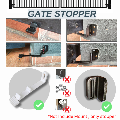 Futurify 3D-Printed Gate & Door Stopper V1 สีดํา