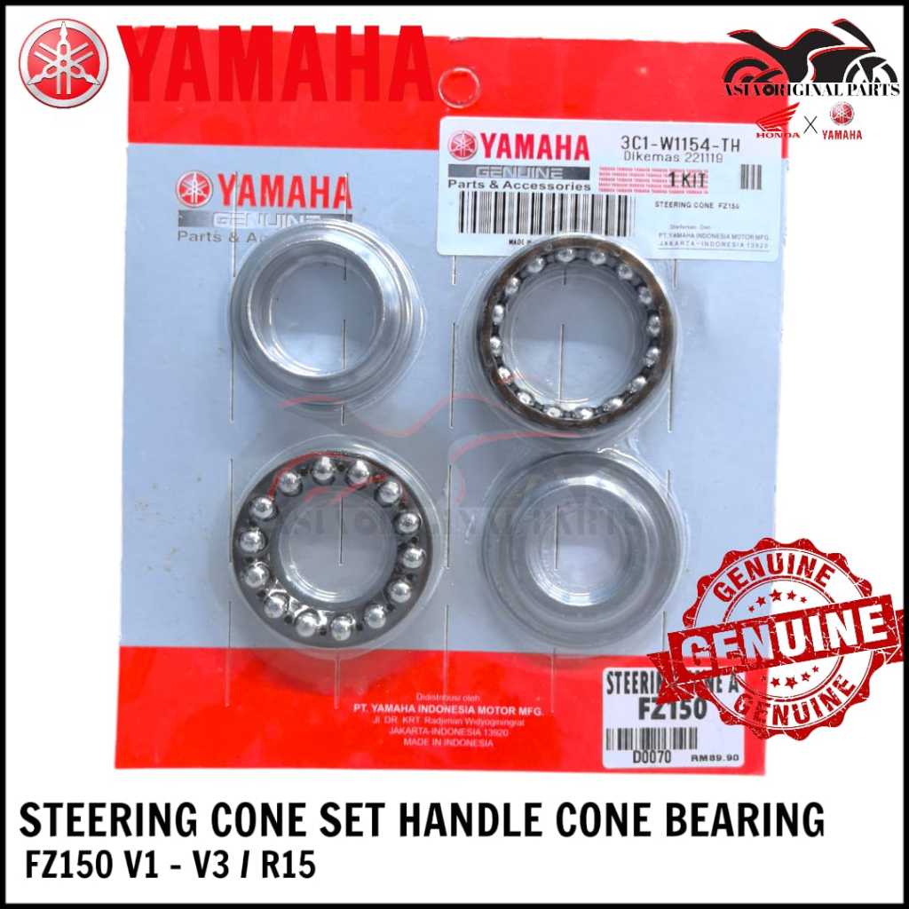 YAMAHA FZ150 V1 V2 V3 R15 STEERING CONE SET HANDLE CONE BEARING 3C1-W1154-TH FZ 150 R15