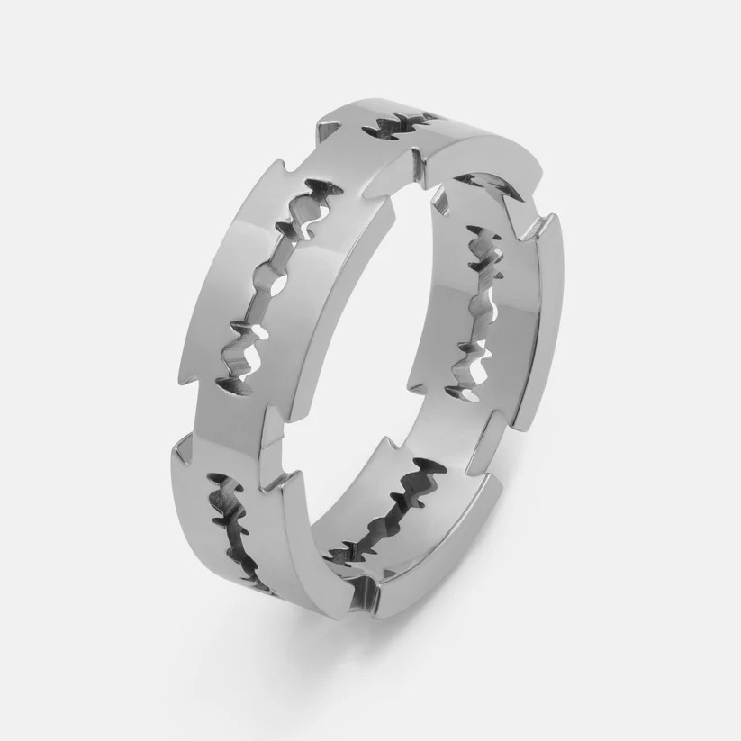 แหวนมีดโกน Vitaly / Stainless Steel / Size : 6