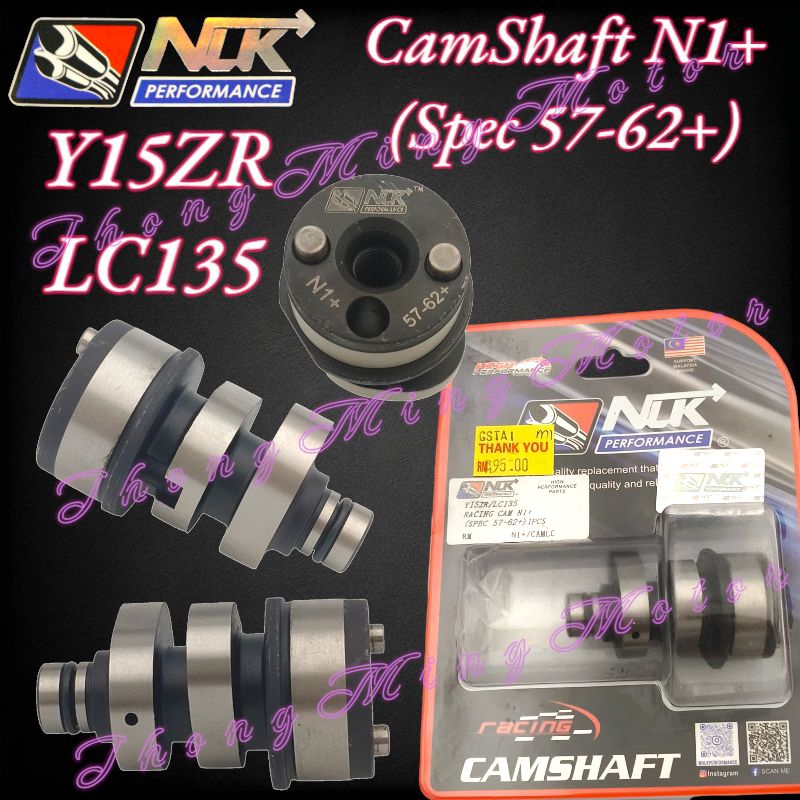 NLK Performance Racing Camshaft/ Cam Shaft, (Y15ZR/LC135) N1+, N2+, N3+, N4+, N5+