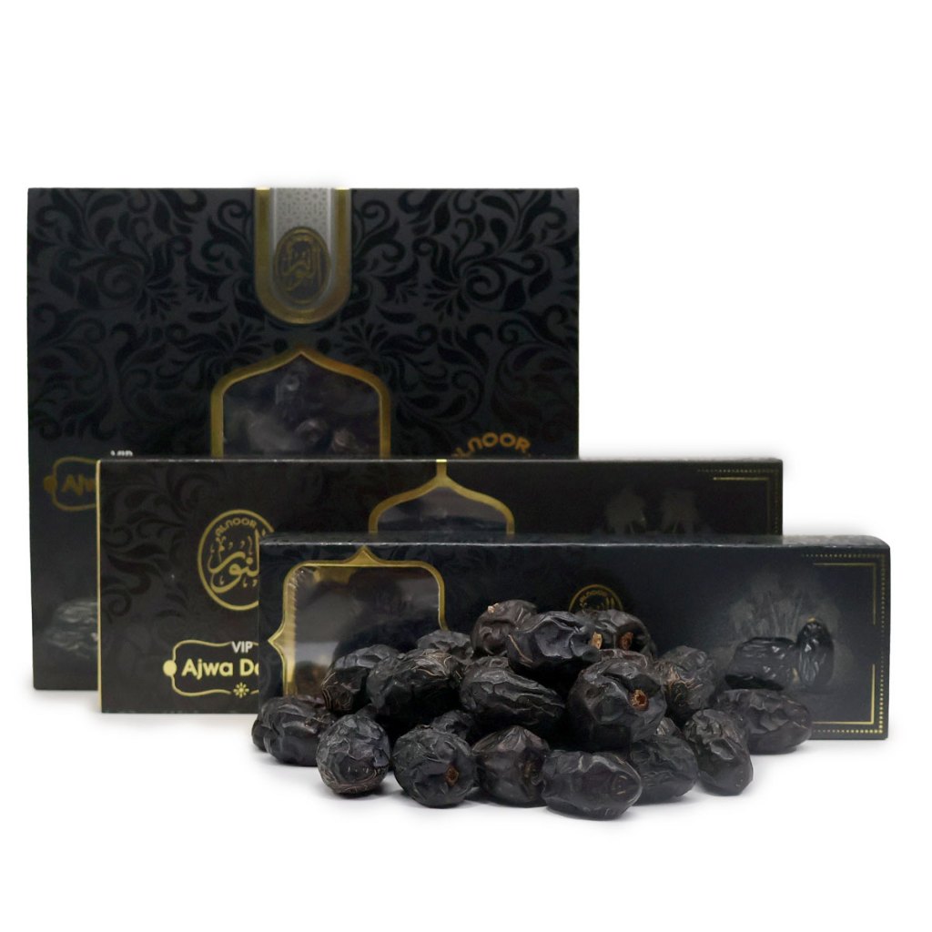 ALNOOR AJWA DATES VIP ,HIGH QUALITY DATES/KURMA { 250G/ 500G/ 1KG }