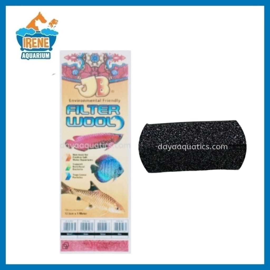 JB Filter Black Biomate 12ซม. x 30ซม. x 3ซม. 2ชิ้น