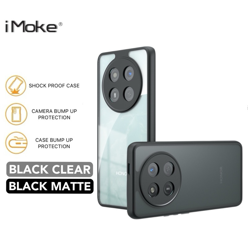 เคส iMoke สําหรับ Honor X9c 5G/X9c Smart 5G - สีดําใส/เคลือบ