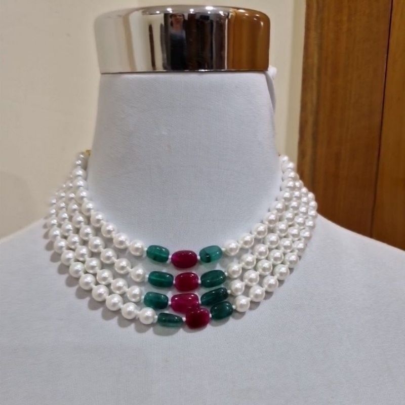PEARL NECKLACE 4LAYER AVAILABLE