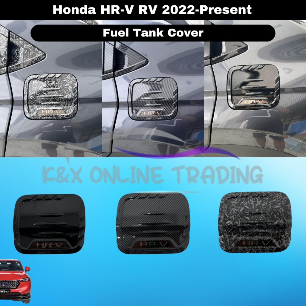 Honda HRV HR-V RV 2022-2025 + คาร์บอน Trim/Glossy สีดําการใช้ฝาครอบสําหรับ HRV