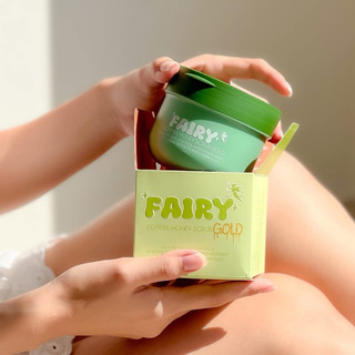LOT 5 Ready stock ' Fairy Coffee Honey scrub Gold 300gram BY Fairy Jar / Fairy Gold / New Fairy scrub