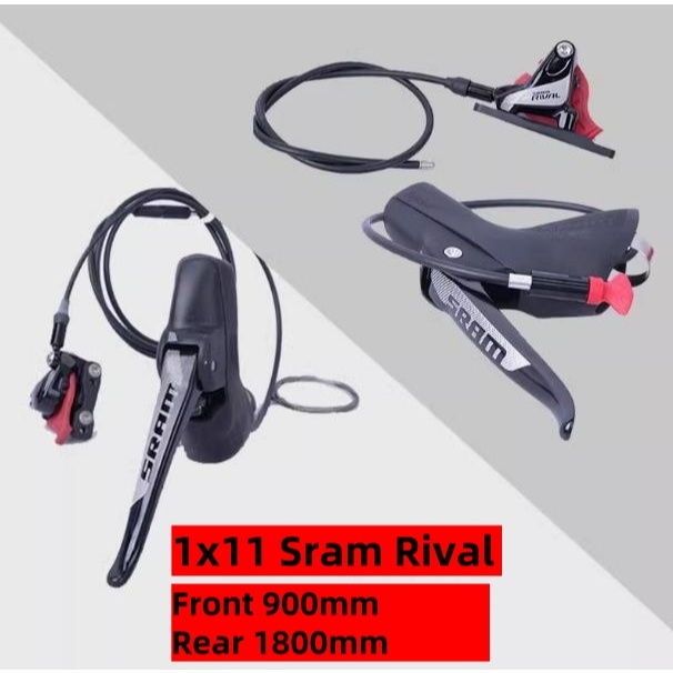 SRAM Rival 111 2x11 ดิสก์เบรกไฮดรอลิกและชุด Shifter ไฮดรอลิก Groupset FORCE CX1 Apex