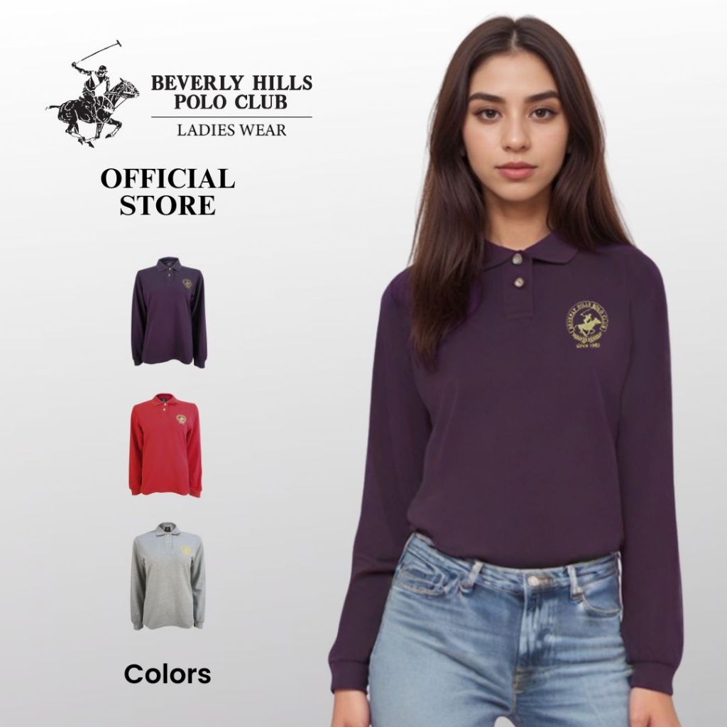 BHPC เสื้อเชิ้ตแขนยาวโปโลผู้หญิง