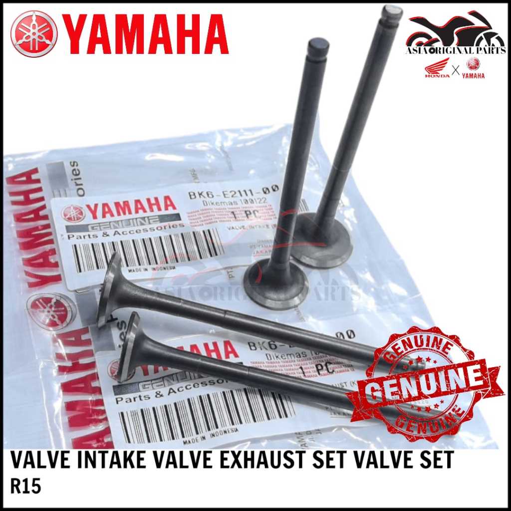 YAMAHA R15 VALVE INTAKE VALVE EXHAUST SET VALVE SET BK6-E211-00 / BK6E2121-00 R15