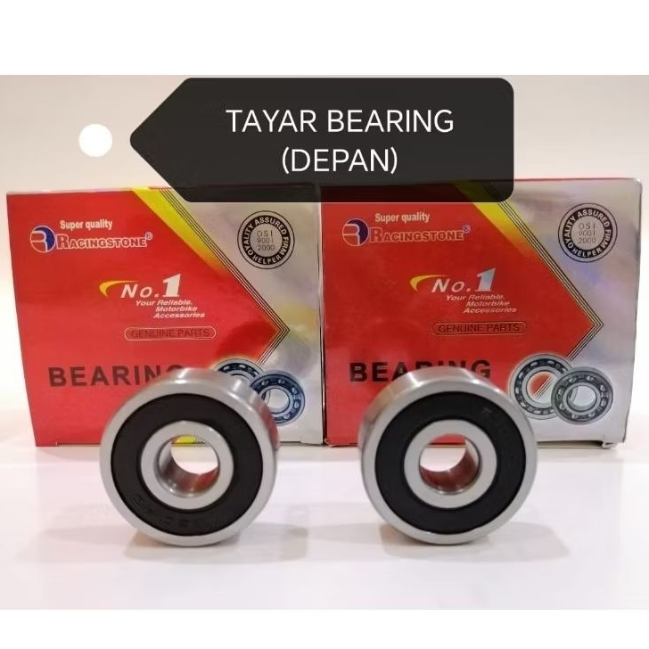 Y15ZR / Y16ZR TAYAR BEARING SET DEPAN(6300~2 ชิ้น) BEARING TAYAR Y15ZR Y16ZR