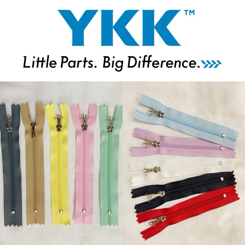 YKK ZIPPER SILVER Zippers YKK Auto lock size3 3 4" นิ้ว 5" นิ้ว 6" นิ้ว 7" นิ้ว Zip Kait Beg Zip 包拉链