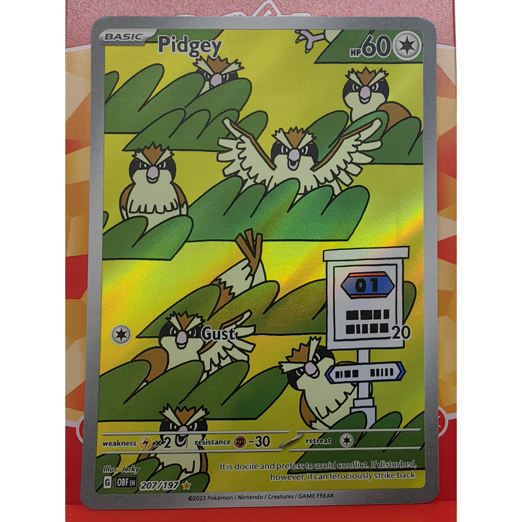 Pidgey - 207/197 - SV03 : เปลวไฟออบซิเดียน (OBF)