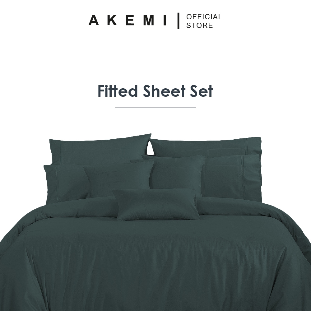 AKEMI Cotton Select Affinity ชุดผ้าปูที่นอนผ้าฝ้าย 100% -Remini 880TC (Super Single / Queen / King)
