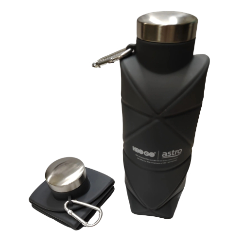 HBO GO 700ml ขวดน้ําพับได้ขนาดเล็ก BPA ฟรีซิลิโคนพับได้ Outdoor Travel Gym Botol Air Melipat