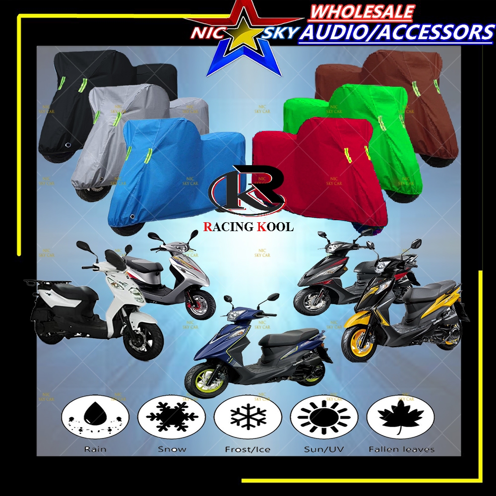 SYM ฝาครอบรถจักรยานยนต์ป้องกันฝุ่นกันน้ํา Sun ProtectionSYM XPRO-100 XPRO-125 Z1-125 Z1-ATTILA S125 