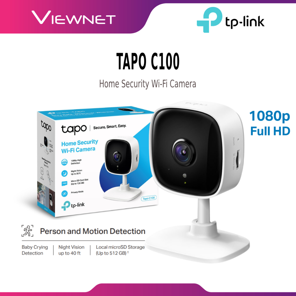 TP-LINK TAPO C100 / TC60 / TAPO C110 / TAPO C120 FULL HD / 2K INDOOR WIFI HOME SECURITY กล้อง IP พร้