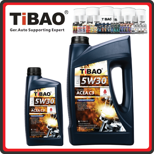 (TiBAO) ENGINE OIL FULLY SYNTHETIC SAE 5W-30 ACEA C3(4LITER & 1LITER)