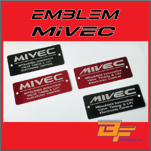 Mivec Emblem JDM Aluminium Emblem Mitsubishi Mivec