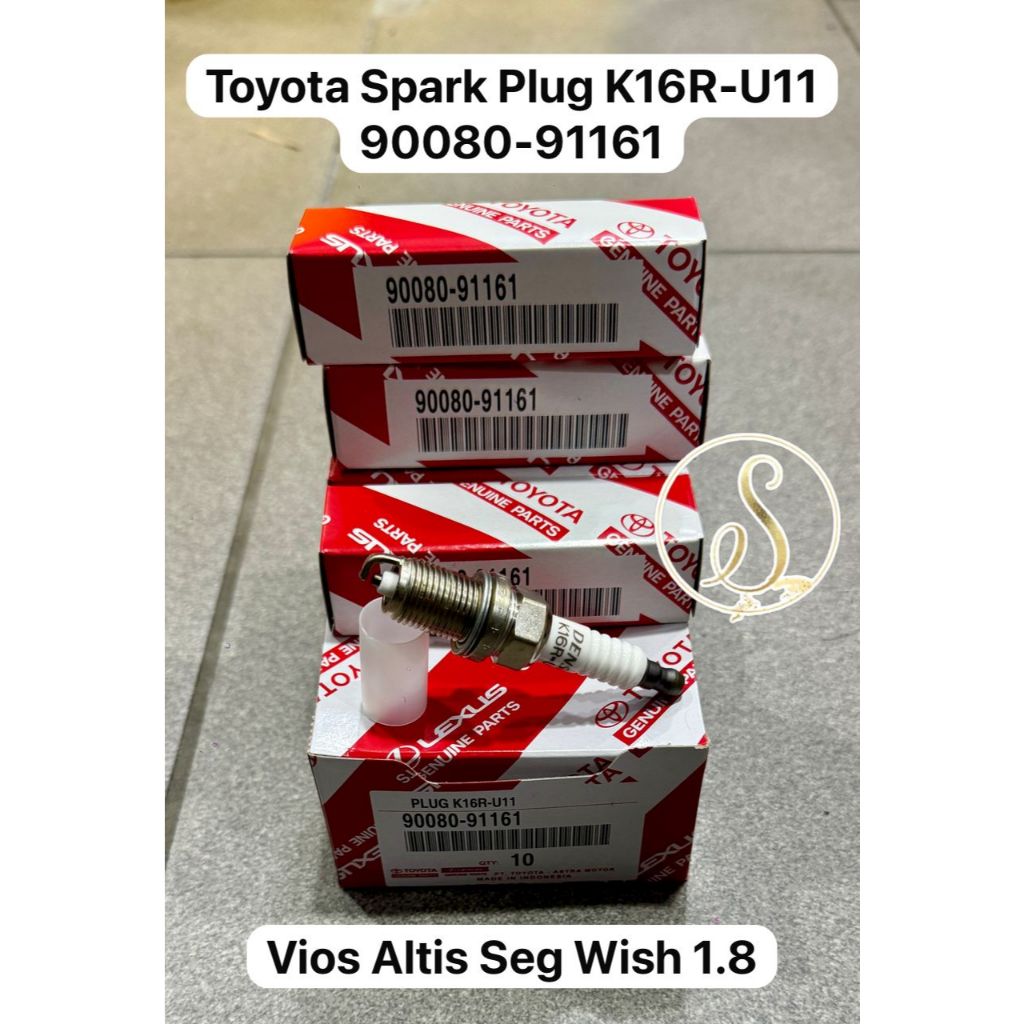 TOYOTA SPARK PLUG SEG VIOS ALTIS ZZE121 ZZE122 WISH 1.8 ZNE10 SPARK PLUG 90080-9161 K16R-U11 K16RU11