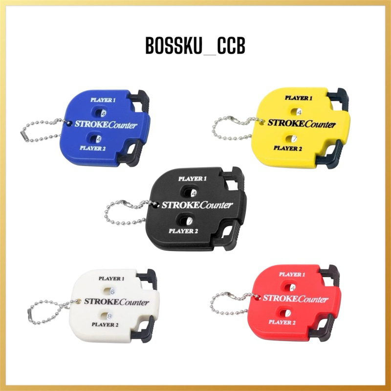 [BOSSKU] Golf Score Counter Golf Strokes Counter Keychains2 Player Golf Score Indicator