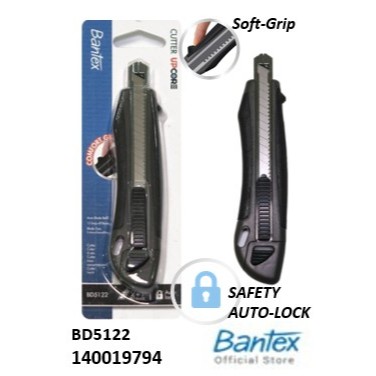 BANTEX BD5122/5322 เครื่องตัด W/GRIP 9MM/18MM-13B-SK5 BLACK(136x30x20MM)-140019794