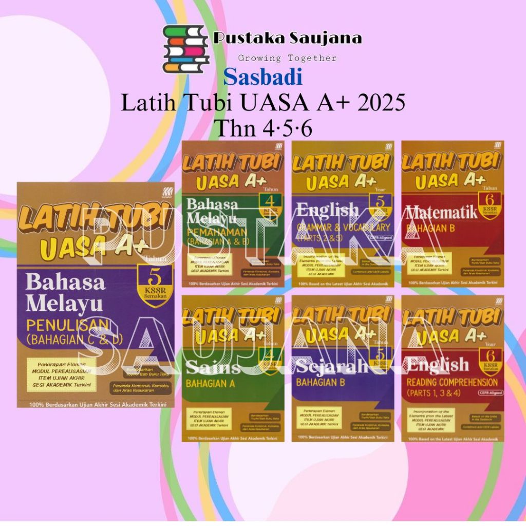 [Saujana] SASBADI Training Tubi A+ KSSR Revision 2025 ปี 4·5·6