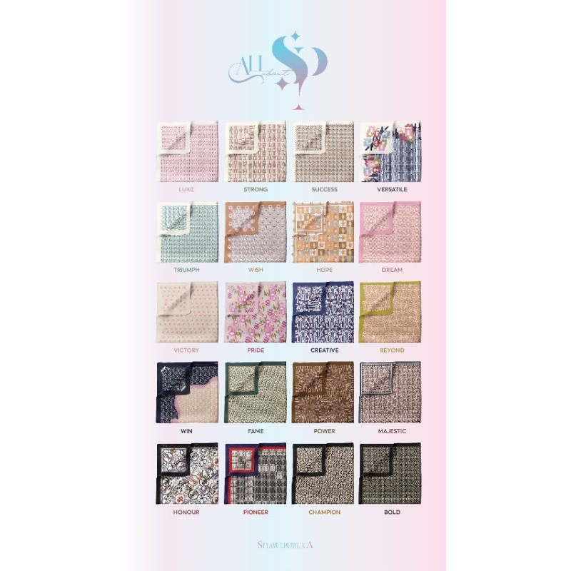 **Clearance 1Jan26-30Apr26**ShawlPublika - Kolesi Whimsical, Qabul, All about SP
