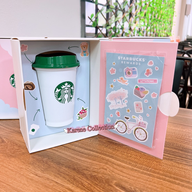 Starbucks Vietnam Sakura Cherry Blossom Milky Island Spring 2025 Collection ชุดถ้วยนํากลับมาใช้ใหม่🇻